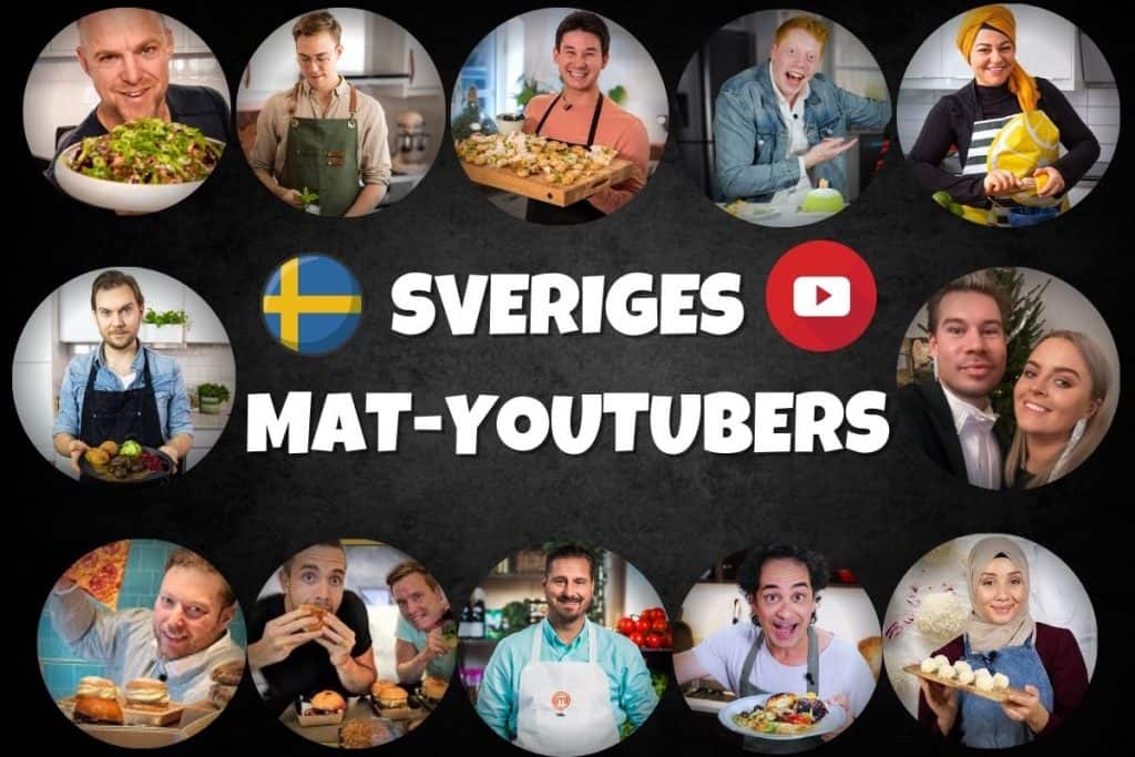 Svenska youtubers som gör videos kring mat